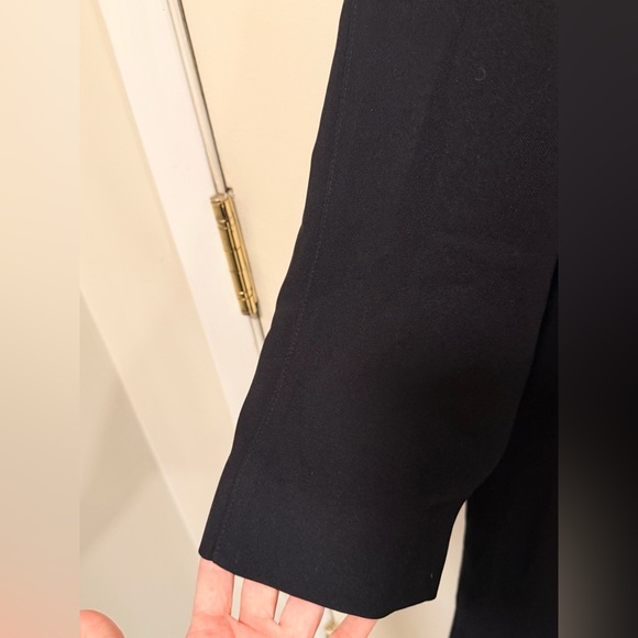 Hilary Radley Classic Black Long Trench Coat - Picture 4 of 11